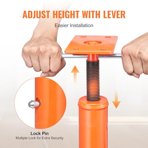 VEVOR House Floor Jack, 54"-150" Height Range 11200 lbs Max Load Capacity - size: 54"-150"