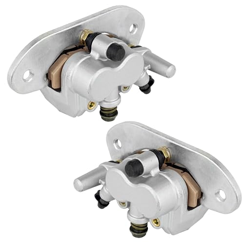 Caltric Rear Left Right Brake Caliper with Pads Compatible with Yamaha Rhino 700 Yxr700 4X4 2008-2013