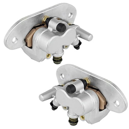 Caltric Rear Left Right Brake Caliper with Pads Compatible with Yamaha Rhino 700 Yxr700 4X4 2008-2013