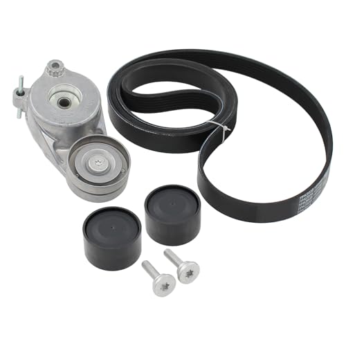 MOTOKU Engine Drive Belt Tensioner Kit with Idler Pulleys