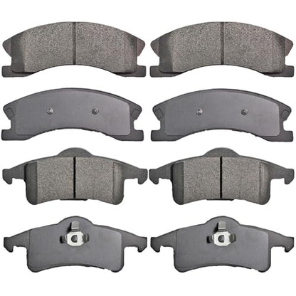 Front & Rear Ceramic Brake Pads For 1999-2004 Jeep Grand Cherokee Modles - style: D791+D945
