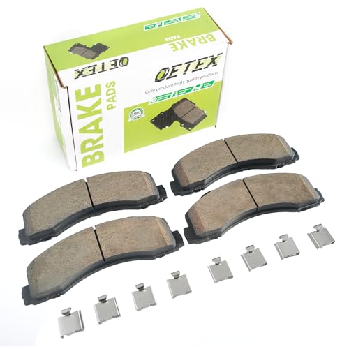 Front Ceramic Brake Pads Compatible with Ford F-150 (2010-2020), Expedition (2010-2021) & Lincoln Navigator (2010-2021) - Quiet Low Dust - Replaces D1770 - size: D1770