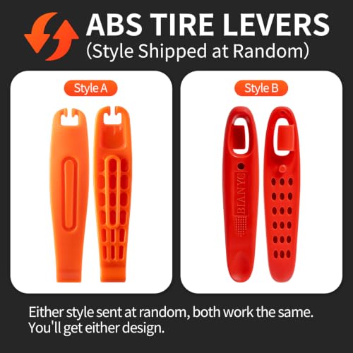 29 PCS Bike Tire Repair Kits - 22 PCS Patches,Tire Repair Glue, Tire Levers, Metal Rasp & Roller, Valve Wrench, Portable Bicycle Inner Tube Puncture Patch Kit for BMX MTB Road Bike Motorcycle