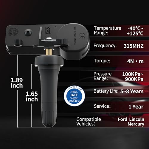 Marsflex TPMS Sensors Fit for Ford F150 F250 F350 Escape, OE 9L3Z-1A189-A