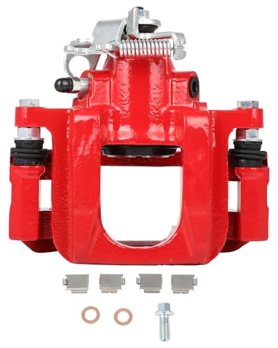 cciyu Rear Left Disc Brake Caliper Assembly 18B5081 With Bracket - size: Rear Left[18B5081]