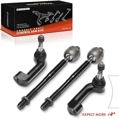 A-Premium Front Inner Outer Tie Rod End Kit, Compatible with Ford, Lincoln