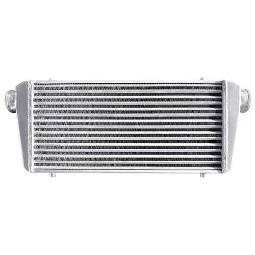 Universal Intercooler 31''x13''x3.3" Front Mount Intercooler 3'' Inlet and Outlet Aluminum Turbo Intercooler Direct Replacement for Any Turbo Charger system - size: 31''x13''x3.3" 3''