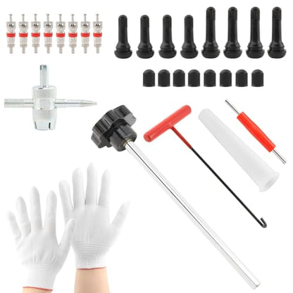 Quick Change Tire Valve Stem Core Replacement Tool Kit