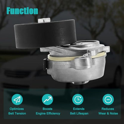AULINK ‎BR3E6B209ED Belt Tensioner Assembly with Pulley (3.5L 3.7L V6)