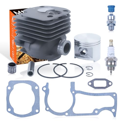 52mm Big Bore Top End For Husqvarna 372XP 365 371 362 365 Chainsaw Cylinder Part, Cylinder Piston Kit, Spark Plug, Decompression Valve, Needle Bearing, Cylinder Base, Crankcase Gasket