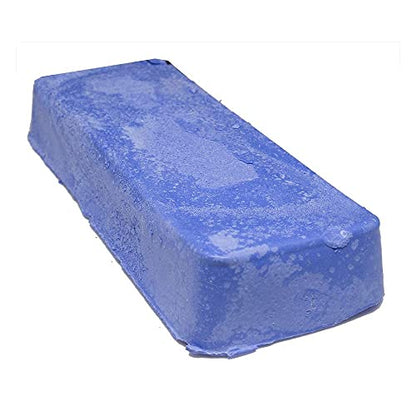 Benchmark Abrasives Buffing Compound for Polishing Removing Scratches Edge Finishing Cleaning for Non-Ferrous Metals Plastics Synthetic Materials, 1 Pound Bar (Blue Plastic) - style: Blue Plastic