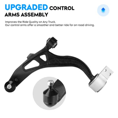 Front Passenger Side Lower Control Arm for Ford Explorer 2011-2019 Police Interceptor Utility 2013-2019 & Ball Joint Suspension Kit K622215