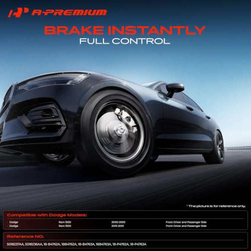 A-Premium Front Left and Right Side Disc Brake Caliper with Bracket - style: Front Driver and Passenger Side