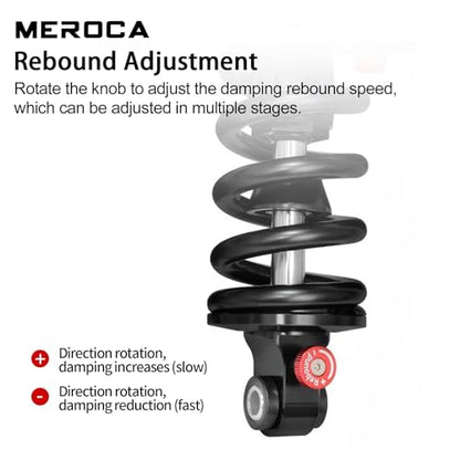 MEROCA 210mm Adjustable Air Spring Coil Over Rear Shock Absorber - size: 210mm*550lbs