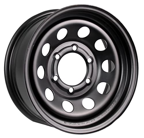 eCustomrim 2-Pack Trailer Wheel 15X6 15 Inch 6 Lug On 5.5 Black Modular Rim