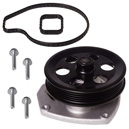 AUQDD AW6750 Water Pump Kit Fit For (Engine 2.0L/2.5L) 16-20 Bu-ick Envision 14-17 Regal /13-19 Cadillac ATS 14-19 CTS /15-20 Chevy Colorado 14-19 Impala 13-21 Malibu /17-20 GMC Acadia 15-20 Canyon - size: AW6750