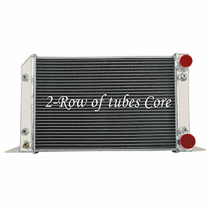 ALLOYWORKS 2 Row 56mm All Aluminum Radiator for VW Scirocco/Pro Stock Style 80104N 60201 51965（ For Drag Racing Use Only）