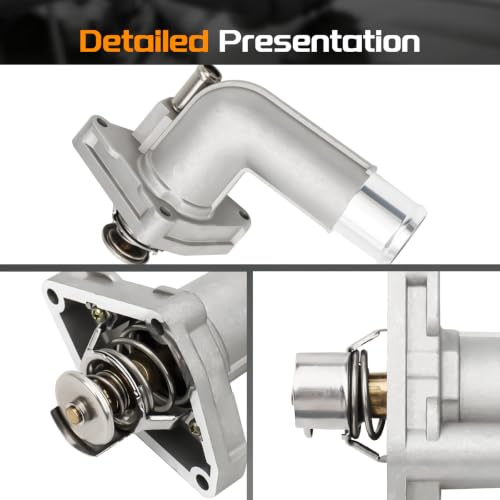 BRTEC Engine Coolant Thermostat and Housing Assembly with Gasket - color: 21200-8J10B