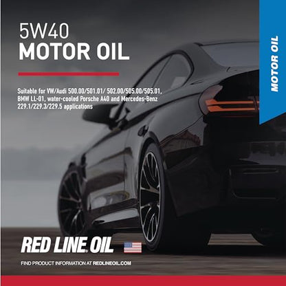 Red Line 15405 SAE 5W40 Fully Synthetic Motor Oil - 1 Gallon (3 Pack) - size: Gallon (3 Pack)