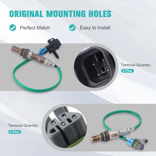 AULINK Oxygen Sensor 234-4242 234-4251 Upstream Downstream for 2.4L 2010-2014 Chevrolet Chevy Equinox GMC Terrain for GMC Terrain,for Pontiac Solstice G6, for Saturn Aura Vue Sky