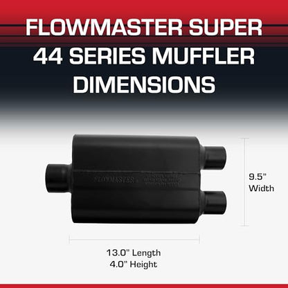 Flowmaster Super 44 Series Chambered Muffler – 3.00" Center In/Dual Out - color: Center In / Dual Out