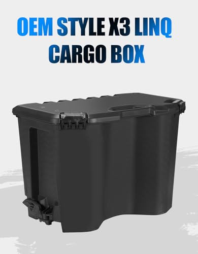 A & UTV PRO Modular Cargo Box for Can Am Maverick, 30 L/7.8 Gallon Rear Storage Cargo Box with Lid for LIN-Q Can Am Maverick X3 MAX, Trail, Defender, Commander Accessories, Replace OEM#715006830 - size: 30 Liter / 7.8 Gallon