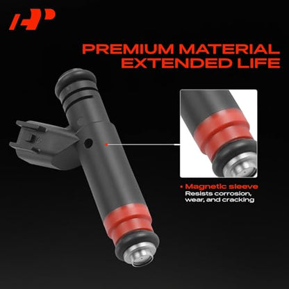 A-Premium Fuel Injectors Set of 6 Compatible with Jeep