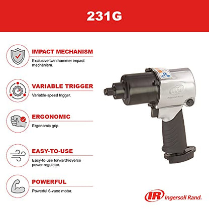 Ingersoll Rand 231G 1/2" Drive Air Impact Wrench - style: 231G Edge Series 1/2-Inch Air Impactool