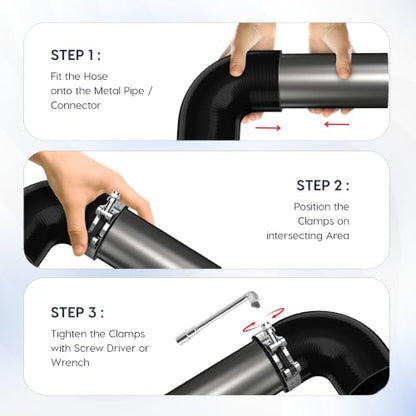 Endure 90 Degree Silicone Elbow Intake Hose 4-Ply, 3"(76mm) - Black - color: Black, size: ID - 3Inch(76mm)