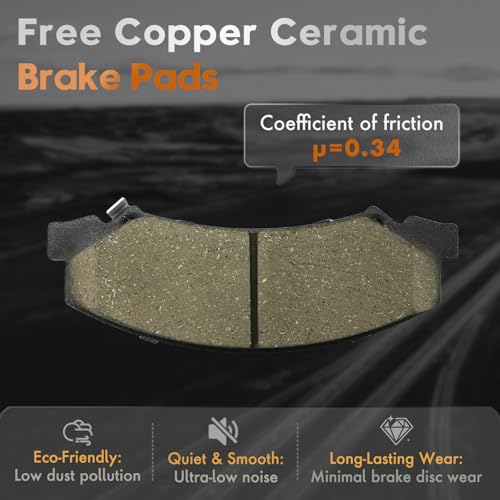Betthand Brakes and Rotors Fit for 11-13 Chevy Impala, 14-16 Impala Limited - size: 580403*2+581033*2+D1159-8269+D999-7900