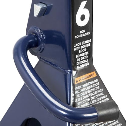 Big RED Jack Stands 6 Ton with Double Locking, 14.2-23.8 inch Adjustable Height for Lifting Cars, SUV, Van, 12000 lb Capacity, 1 Pair - size: 6t double locking blue