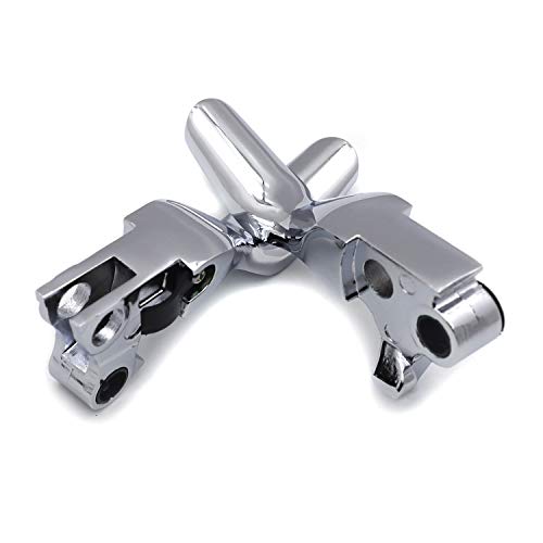 HTTMT- Chrome Shorty Brake Clutch Levers Compatible with Harley 96-03 XL/96-07 Dyna Touring/96-07 Softail 45075-07, 55798-10A [P/N: MT241-027ST-CD]