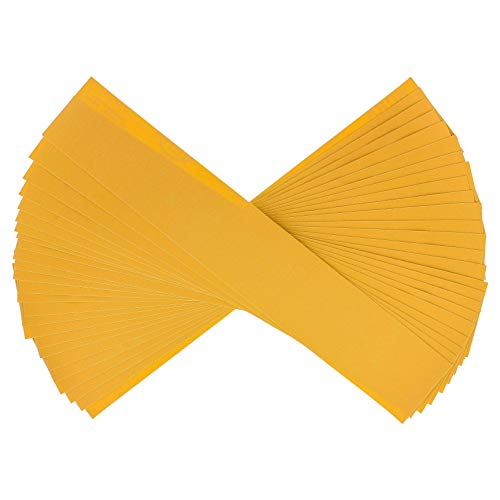 Dura-Gold 220 Grit Gold Pre-Cut PSA Longboard Sandpaper Sheets, Box of 20 - size: 220-Grit