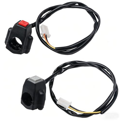 2 Pack Motorcycle Engine Stop Start Kill Switch Button Universal Red Green Dual Control Mini Bike Kill Switch Motorbike Kill Stop Switch Dirt Bike ON Off Switches for ATV Dirt Pit Bike Scooter