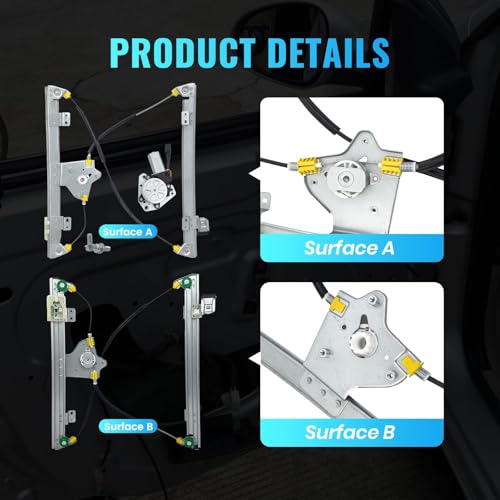 748-508 Front Left Driver Side Power Window Regulator with Motor 6 Pins - style: 748-508