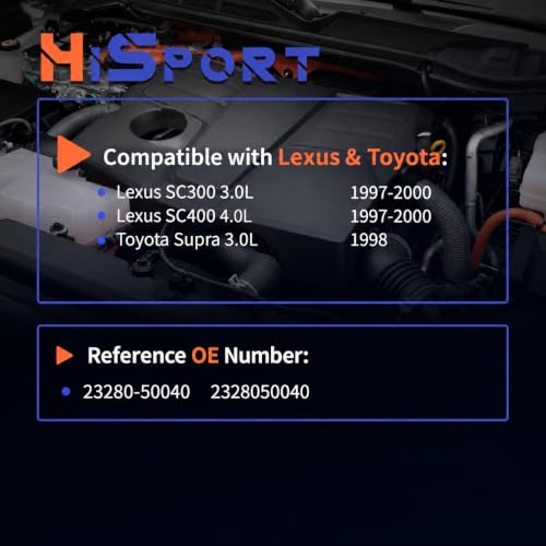 HiSport Fuel Pressure Regulator Compatible with Lexus SC300 SC400 - size: HSFPRR4037