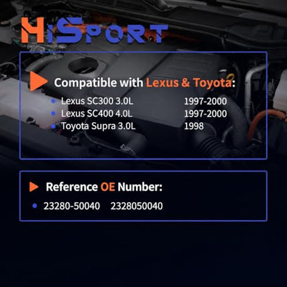 HiSport Fuel Pressure Regulator Compatible with Lexus SC300 SC400 - size: HSFPRR4037