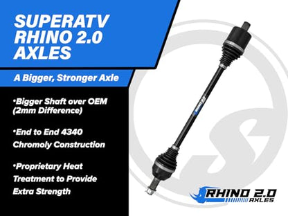 SuperATV Heavy Duty Rhino 2.0 Front CV Axle for 2019 Polaris Ranger XP 1000 High Lifter Edition - FRONT - size: Front (2019)