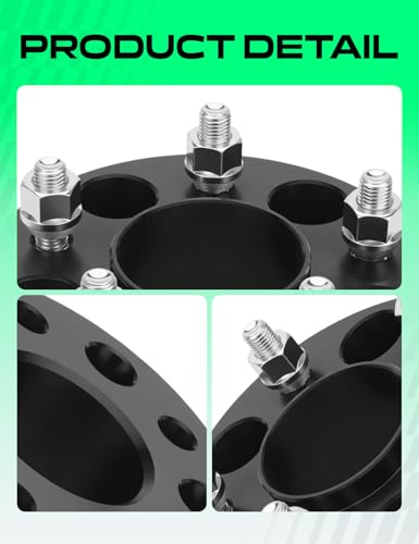 YHTAUTO 5x4.75 Hub Centric Wheel Spacers 2 Inch for Buick, Chevy, GMC - size: 2 Inch Thickness, style: 2 PCS