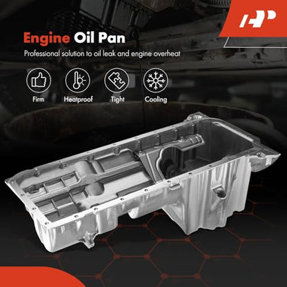 A-Premium Engine Oil Pan Sump with Drain Plug