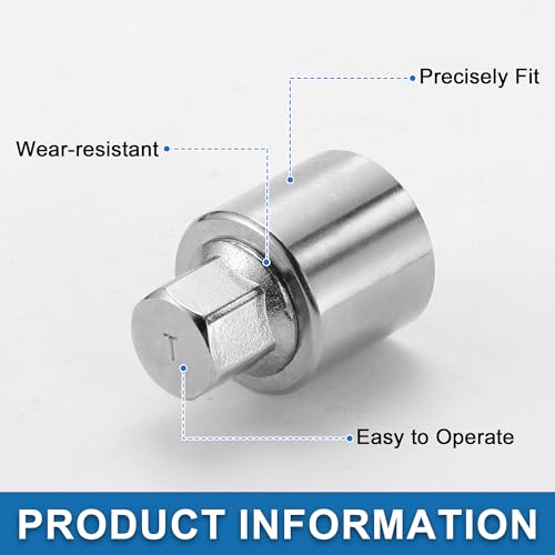 Car Wheel Lock Lugnut Type t Anti-theft Screw Nut Removal Key Socket for Land Rover Range Rover Evoque Freelander - style: Type T