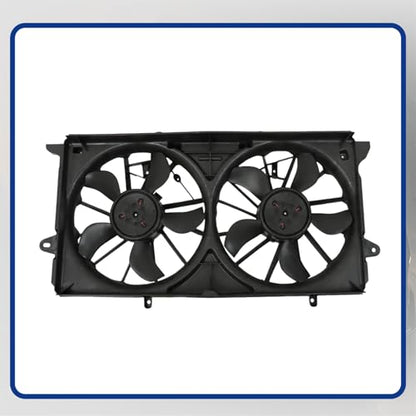 Radiator Cooling Fan Replacement for 23123633 23123634 Replacement for Silverado 1500 2015-2019 Replacement for Sierra 1500 2015-2019