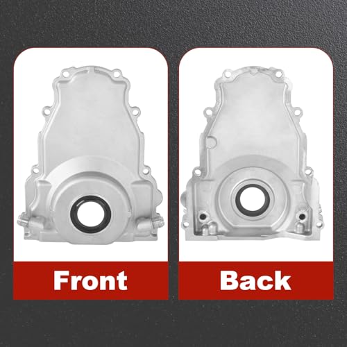 Alum LS Front Timing Cover w/Crank Gasket & Bolts Set-10AN 551589 - size: Gen 3 GM LS Series -10AN 551589