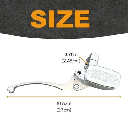 DSkoiph Brake Clutch Master Cylinder Handlebar Compatible with Shadow Goldwing Magna VTX Suzuki Yamaha Road Star V-Star Kawasaki Motorcycle Left & Right Set 1"" 25mm, Chrome - color: Chrome