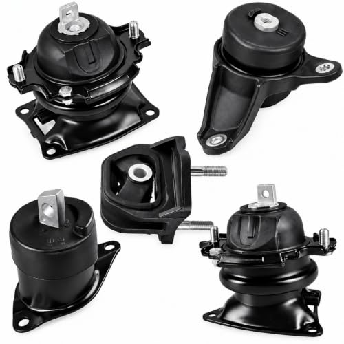 Set of 5 Engine & Transmission Mount Kit for Honda Accord 2008-2012 - size: for Honda Accord 2008–2012 3.5L V6 Auto