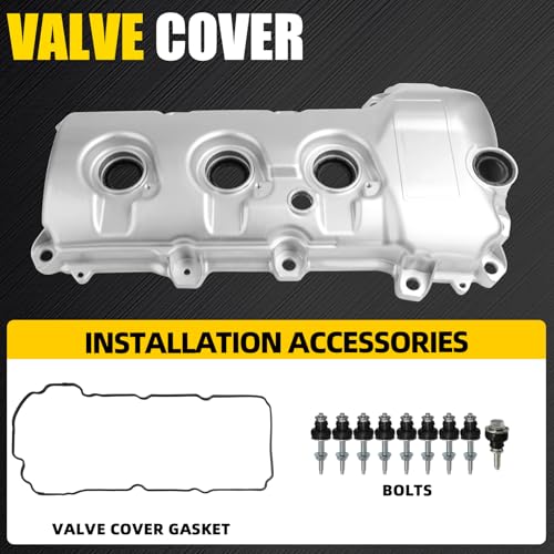 Engine Valve Cover Right Side Compatible with 2007-2012 Ford Edge Flex Fusion Taurus X Lincoln MKS MKT MKX MKZ Mercury Milan Sable 3.5L V6 Replace 7T4Z6582F - size: Right side