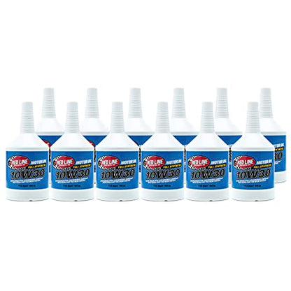 Red Line 11304 SAE 10W30 Fully Synthetic Motor Oil - 1 Quart (12 Pack) - size: Quart (12 Pack)