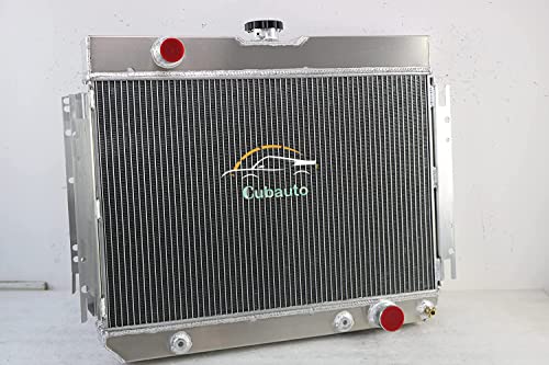 3 Row Aluminum Radiator Compatible For Chevy Bel Air Impala El Camino Biscayne 63-68 64 65 66 67 3 Core Full Aluminum Radiators - size: 3 Row