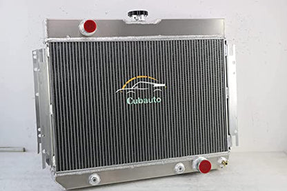 3 Row Aluminum Radiator Compatible For Chevy Bel Air Impala El Camino Biscayne 63-68 64 65 66 67 3 Core Full Aluminum Radiators - size: 3 Row