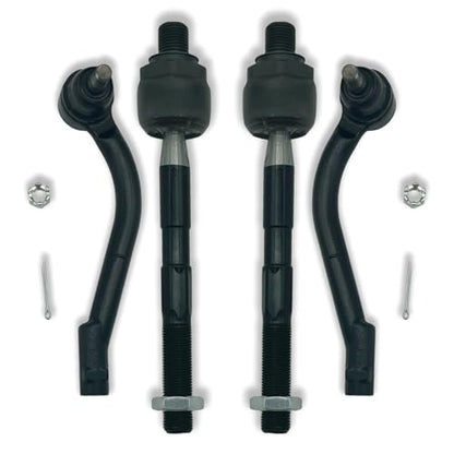 4pcs Front Inner & Outer Tie Rod Ends Kit Fit for Hyundai Santa Fe 2007 2008 2009 2010 2011 2012, Fit for Kia Sorento 2011 2012 2013 | EV800231 ES800035 ES800055 - size: ES800035 ES800055 EV800231 X2